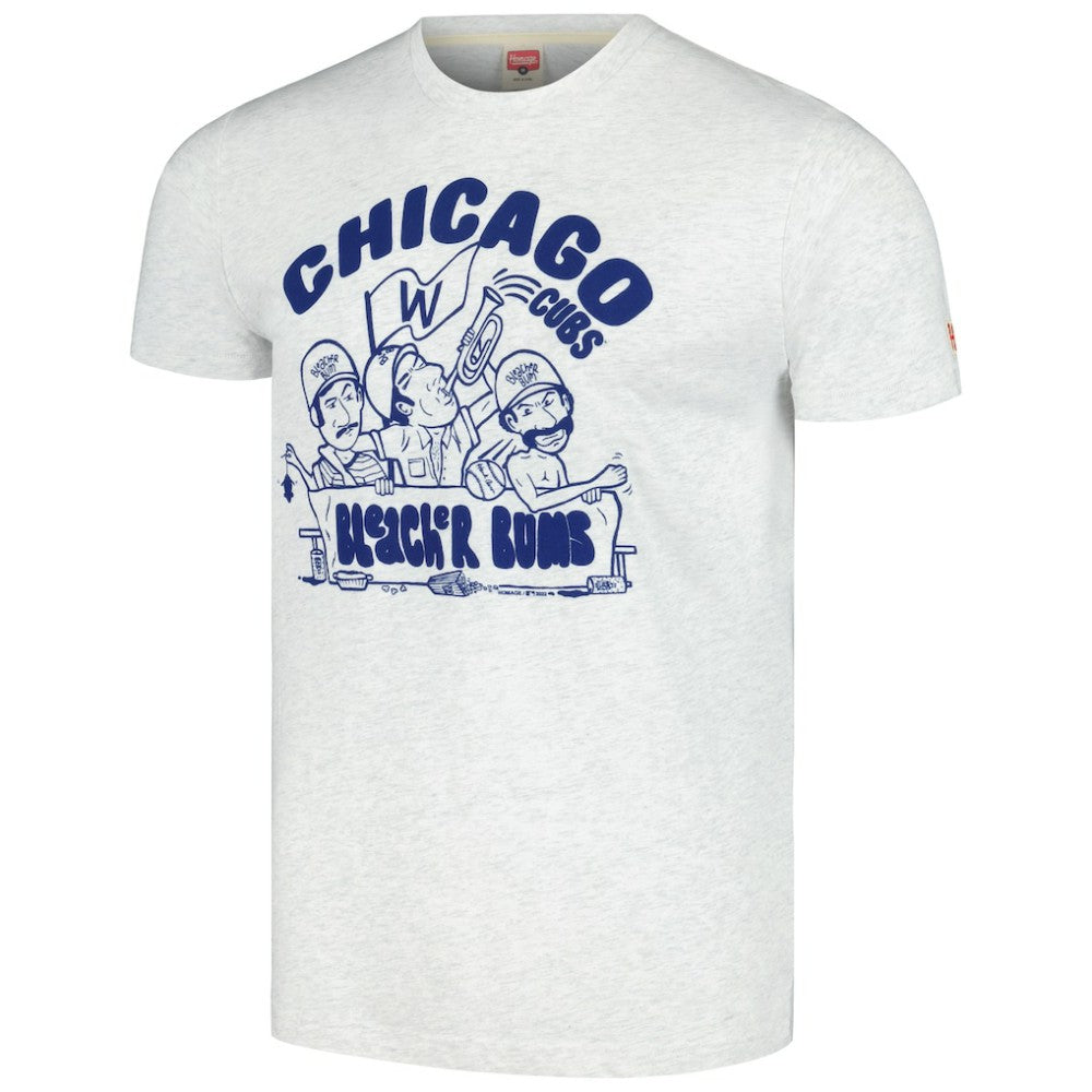 Chicago Cubs Homage Bleacher Bums Hyper Local Tri-Blend T-Shirt On Sale