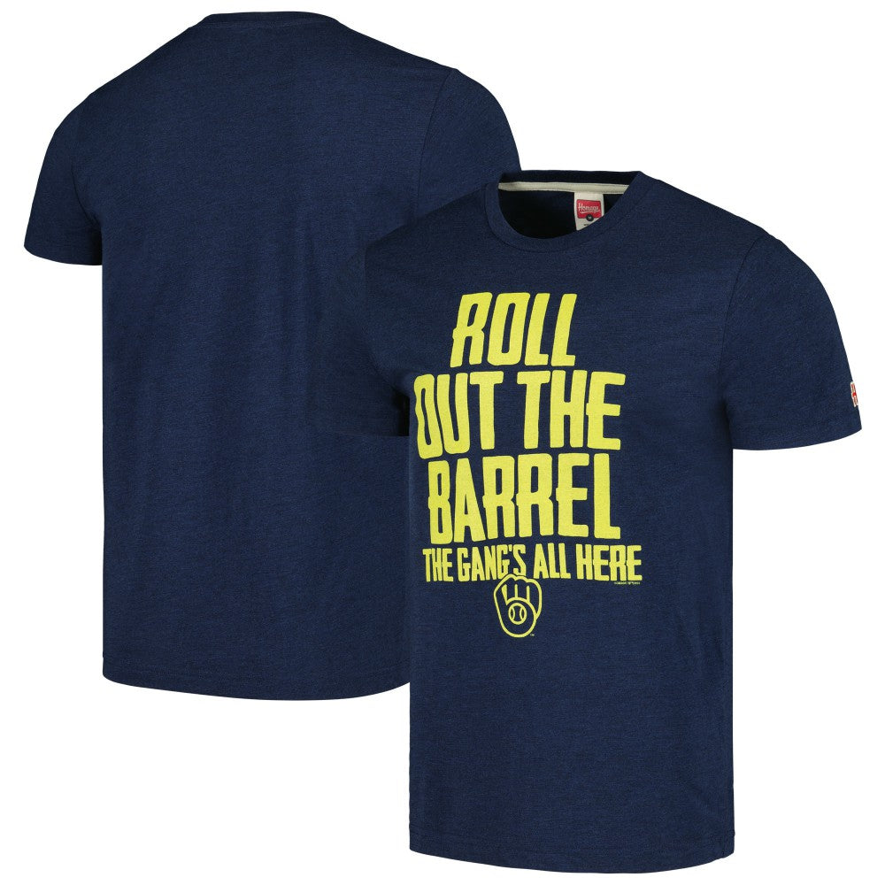 Milwaukee Brewers Homage Gangs All Here Hyper Local Tri-Blend T-Shirt for sale