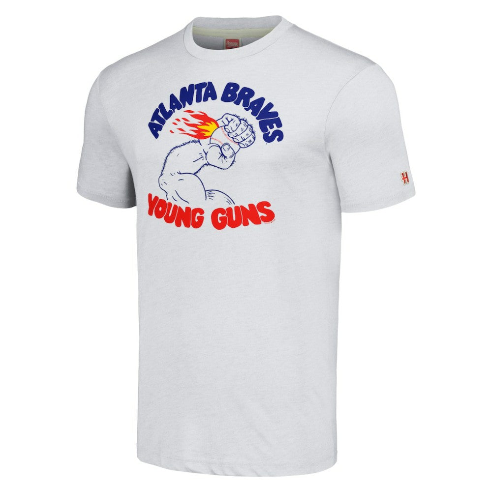Atlanta Braves Homage Doodle Collection Young Guns Tri-Blend T-Shirt Sale