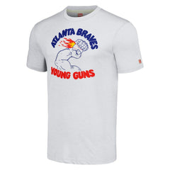 Atlanta Braves Homage Doodle Collection Young Guns Tri-Blend T-Shirt Sale
