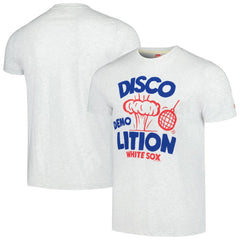 Chicago White Sox Homage Doodle Collection Disco Demolition Tri-Blend T-Shirt Clearance