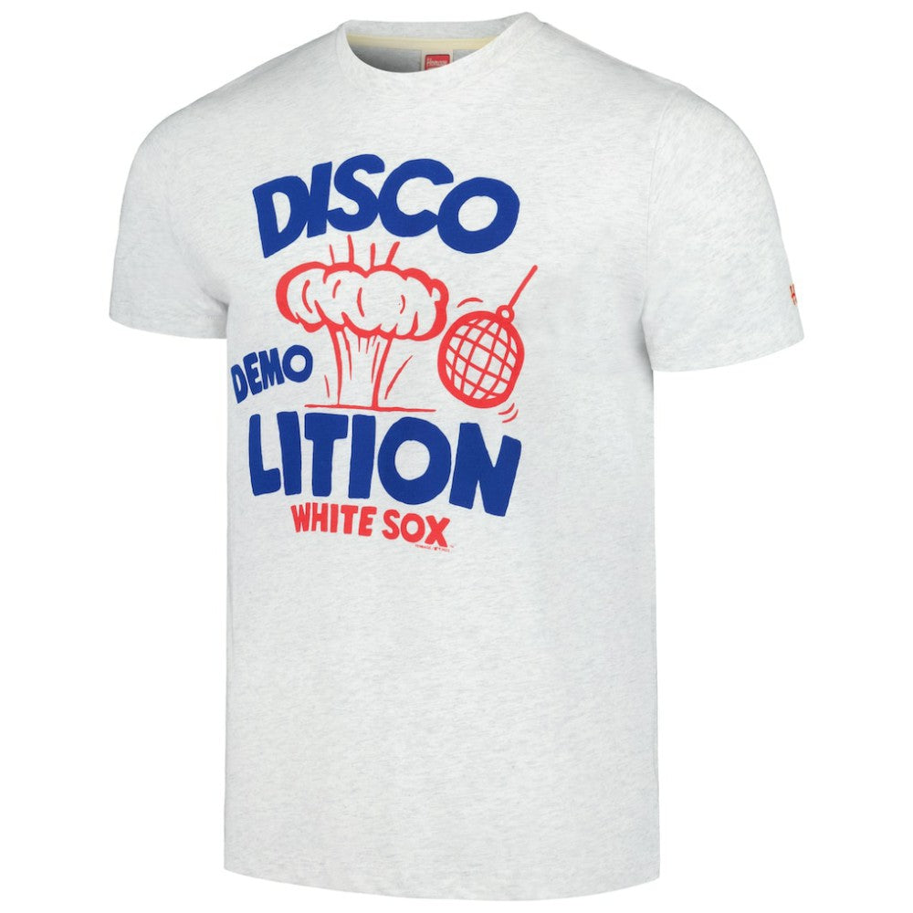 Chicago White Sox Homage Doodle Collection Disco Demolition Tri-Blend T-Shirt Clearance