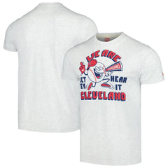 Cleveland Guardians Homage Doodle Collection We Are Cleveland Tri-Blend T-Shirt Lifestyle