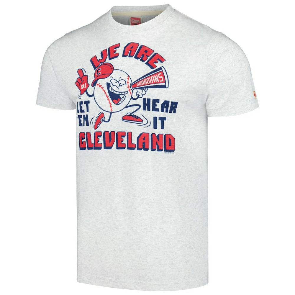 Cleveland Guardians Homage Doodle Collection We Are Cleveland Tri-Blend T-Shirt Lifestyle