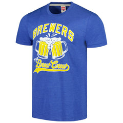 Milwaukee Brewers Homage Doodle Collection The Brew Crew Tri-Blend T-Shirt On Sale