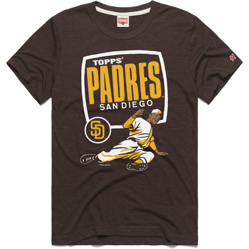 San Diego Padres Homage x Topps Tri-Blend T-Shirt Sale