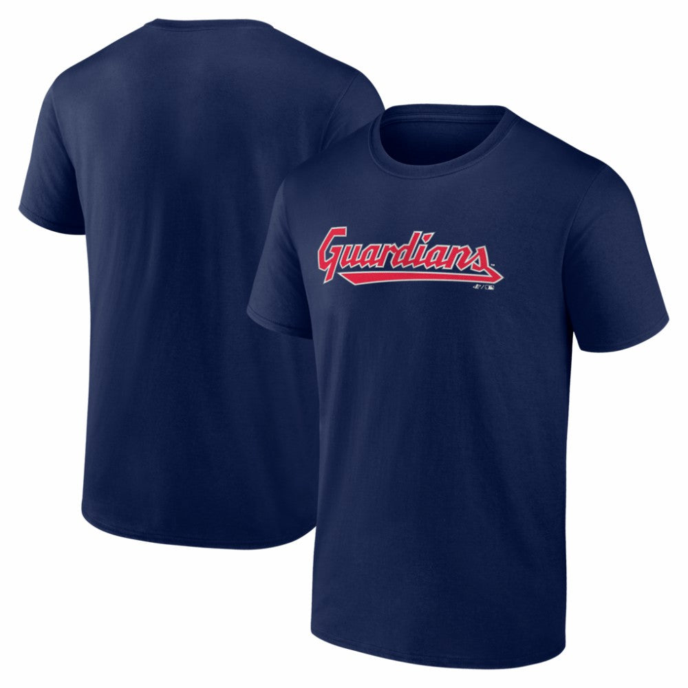 Cleveland Guardians Logo Athletic Wordmark T-Shirt On Sale
