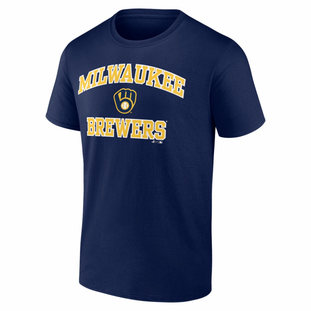 Milwaukee Brewers Logo Athletic Heart and Soul T-Shirt Sale