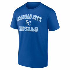 Kansas City Royals Logo Athletic Heart and Soul T-Shirt for sale