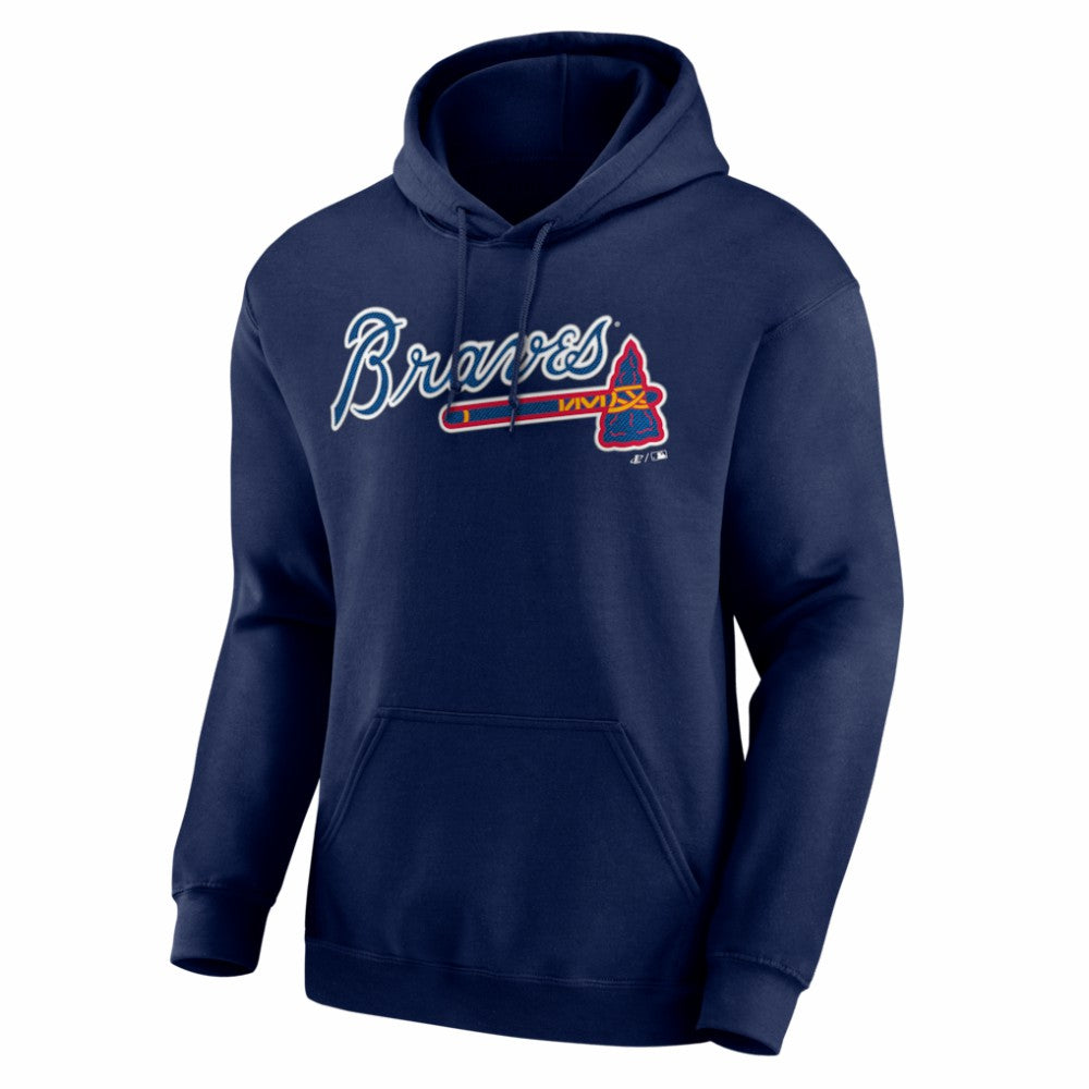 Atlanta Braves Logo Athletic Wordmark Hoodie discount