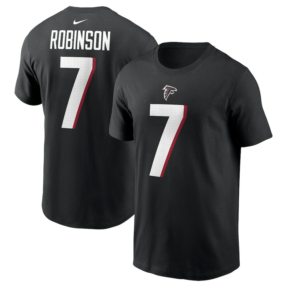 Bijan Robinson Atlanta Falcons Player Name & Number T-Shirt Black - Nike