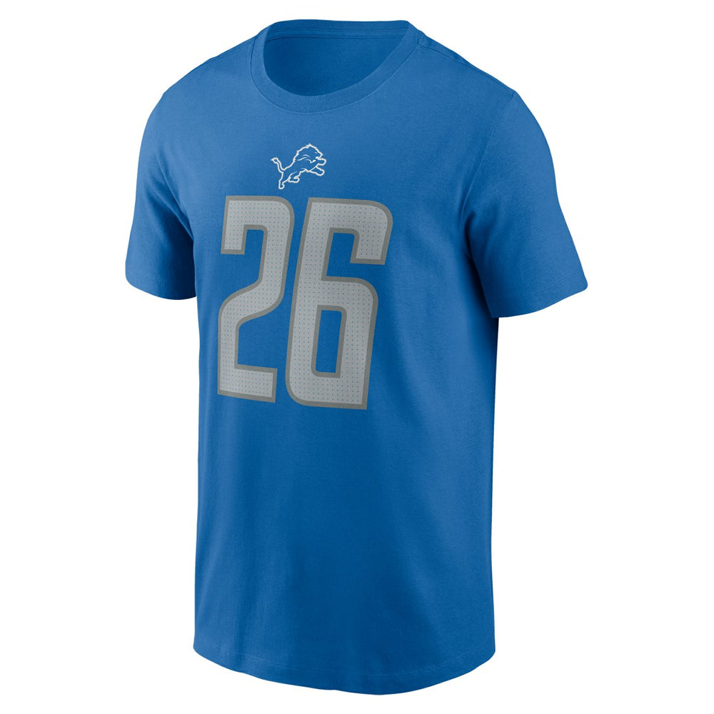 Jahmyr Gibbs Detroit Lions 2023 NFL Draft First Round Pick Player Name & Number T-Shirt Blue - Nike
