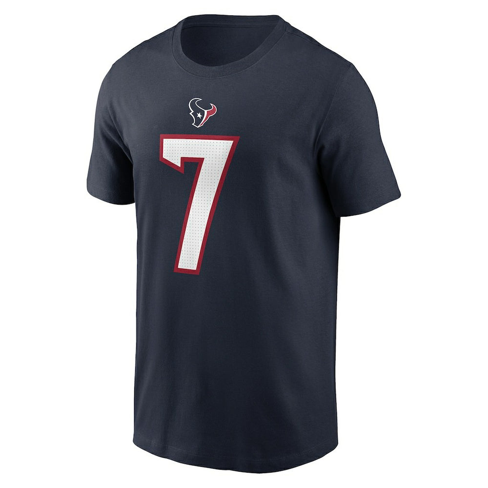 C.J. Stroud Houston Texans Player Name & Number T-Shirt Navy - Nike