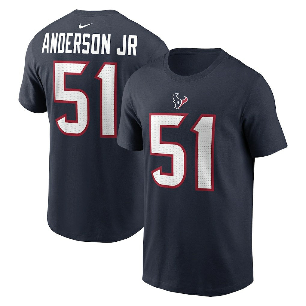 Will Anderson Jr. Houston Texans Player Name & Number T-Shirt Navy - Nike