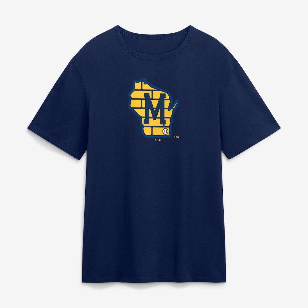 Milwaukee Brewers Fanatics Alternate Logo Legacy T-Shirt Lifestyle