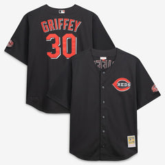 Ken Griffey Jr. Cincinnati Reds Mitchell & Ness Big & Tall Cooperstown Mesh Batting Practice Jersey Sale