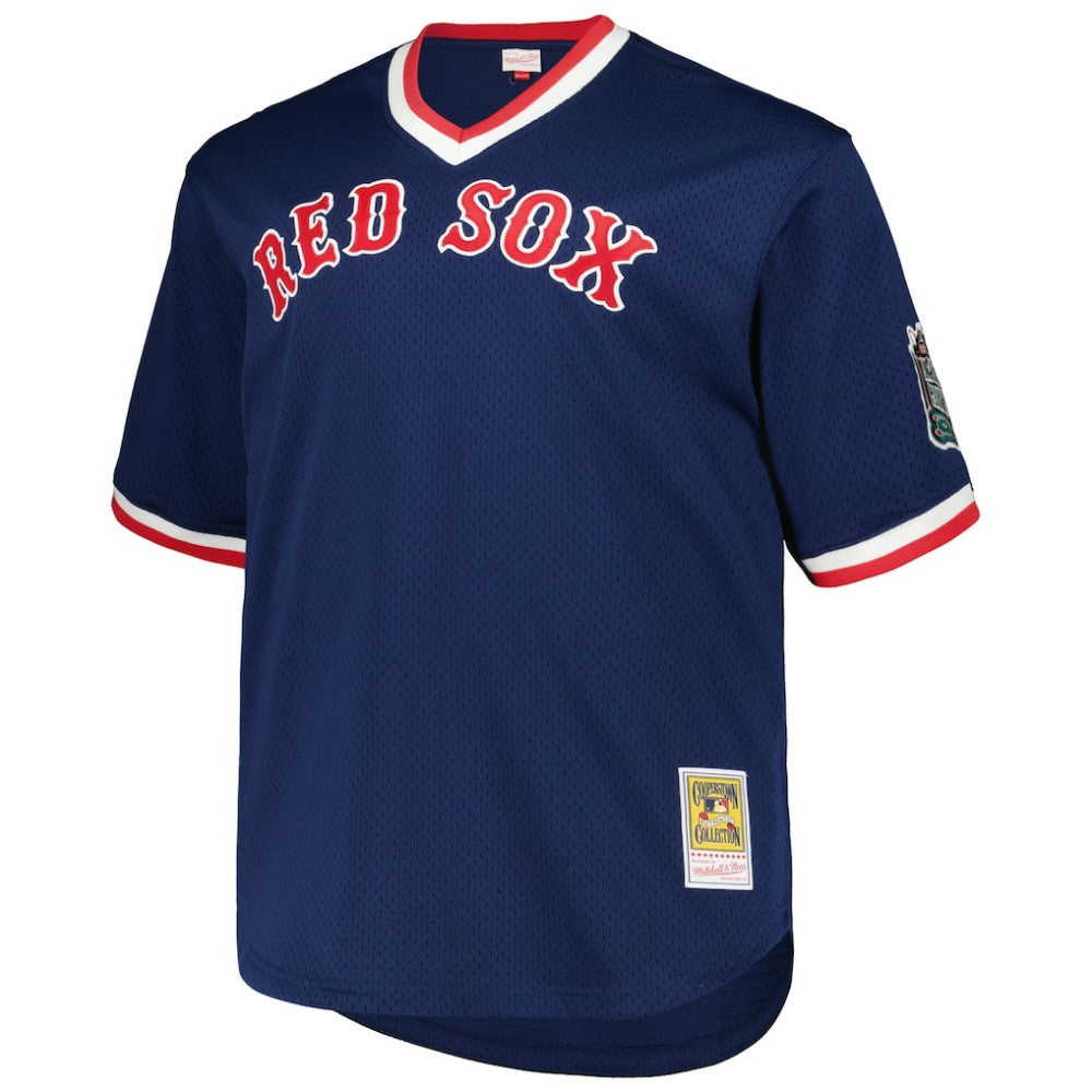 Pedro Martinez Boston Red Sox Mitchell & Ness 1999 Cooperstown Collection Mesh Pullover Jersey Sale
