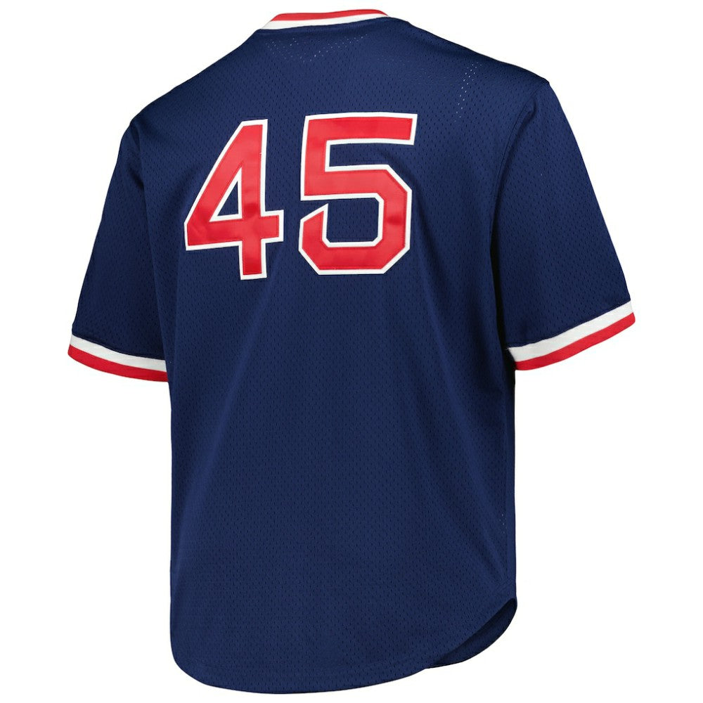 Pedro Martinez Boston Red Sox Mitchell & Ness 1999 Cooperstown Collection Mesh Pullover Jersey Sale