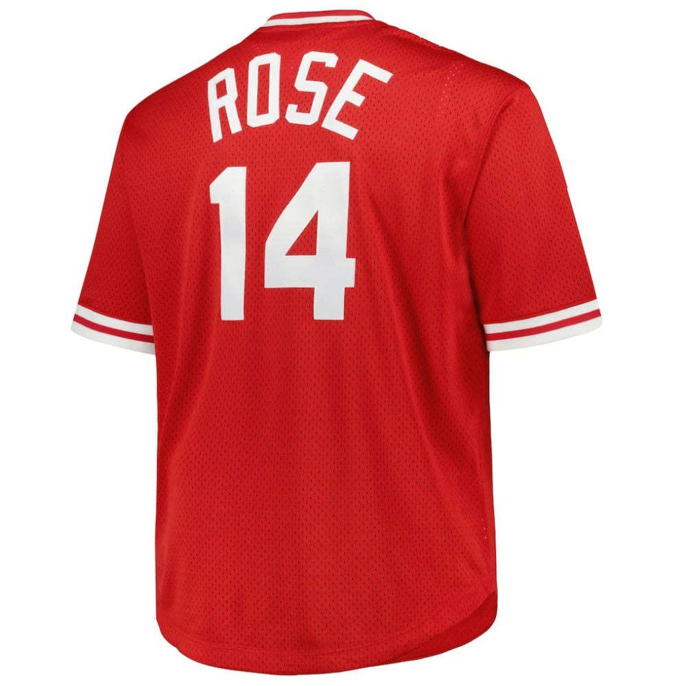Pete Rose Cincinnati Reds Mitchell & Ness 1984 Cooperstown Collection Mesh Pullover Jersey On Sale
