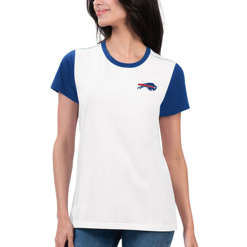 Buffalo Bills G-III 4Her by Carl Banks Women's Fashion Illustration T-Shirt White/Royal - NFL