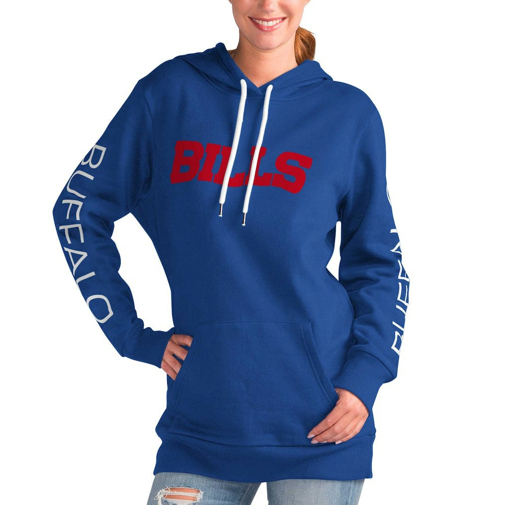 Buffalo Bills G-III 4Her by Carl Banks Women's Extra Inning Pullover Hoodie Royal - NFL