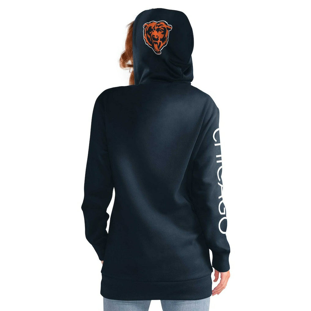 Chicago Bears G-III 4Her by Carl Banks Women's Extra Inning Pullover Hoodie Navy - NFL