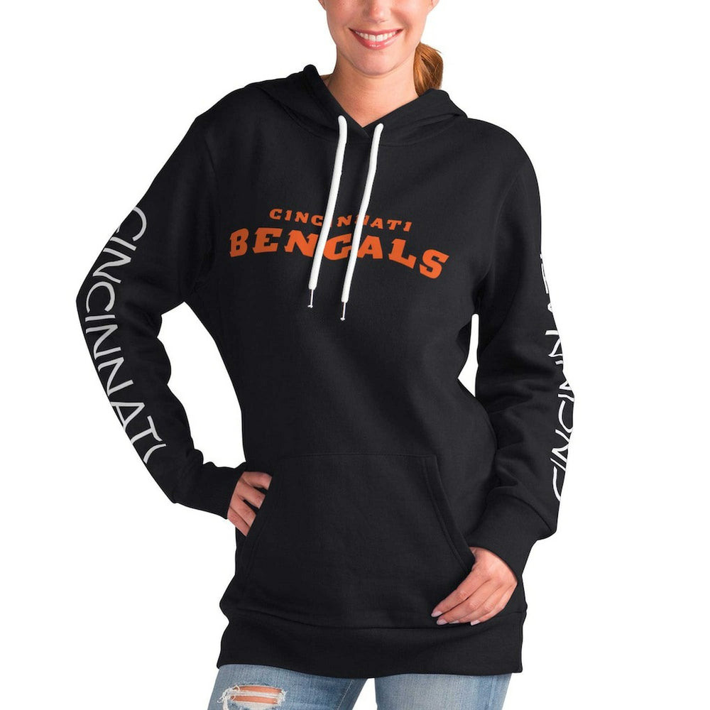 Cincinnati Bengals G-III 4Her by Carl Banks Women's Extra Inning Pullover Hoodie Black - NFL