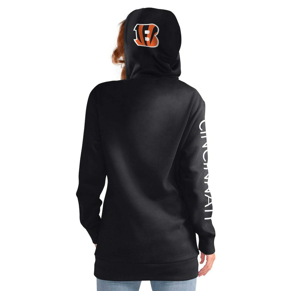 Cincinnati Bengals G-III 4Her by Carl Banks Women's Extra Inning Pullover Hoodie Black - NFL