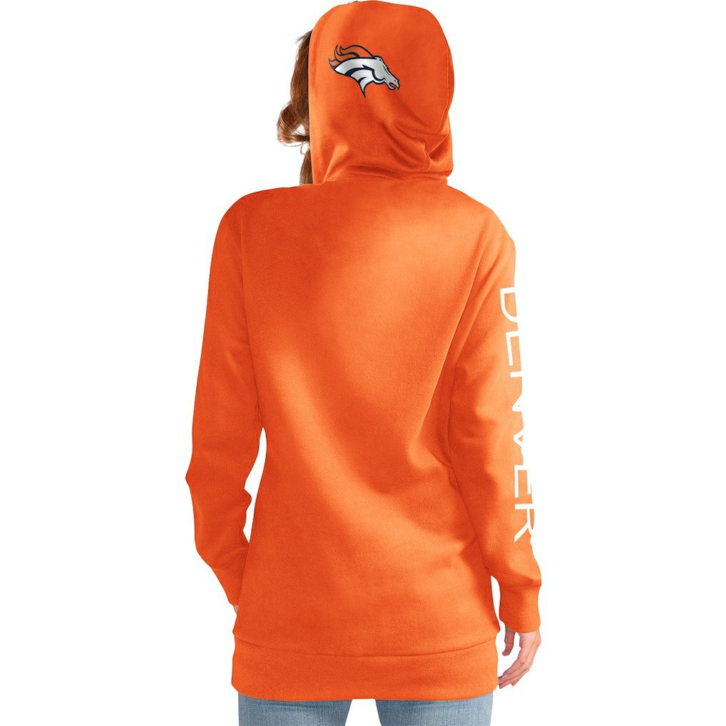 Denver Broncos G-III 4Her by Carl Banks Women's Extra Inning Pullover Hoodie Orange - NFL