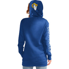 Los Angeles Rams G-III 4Her by Carl Banks Women's Extra Inning Pullover Hoodie Royal - NFL