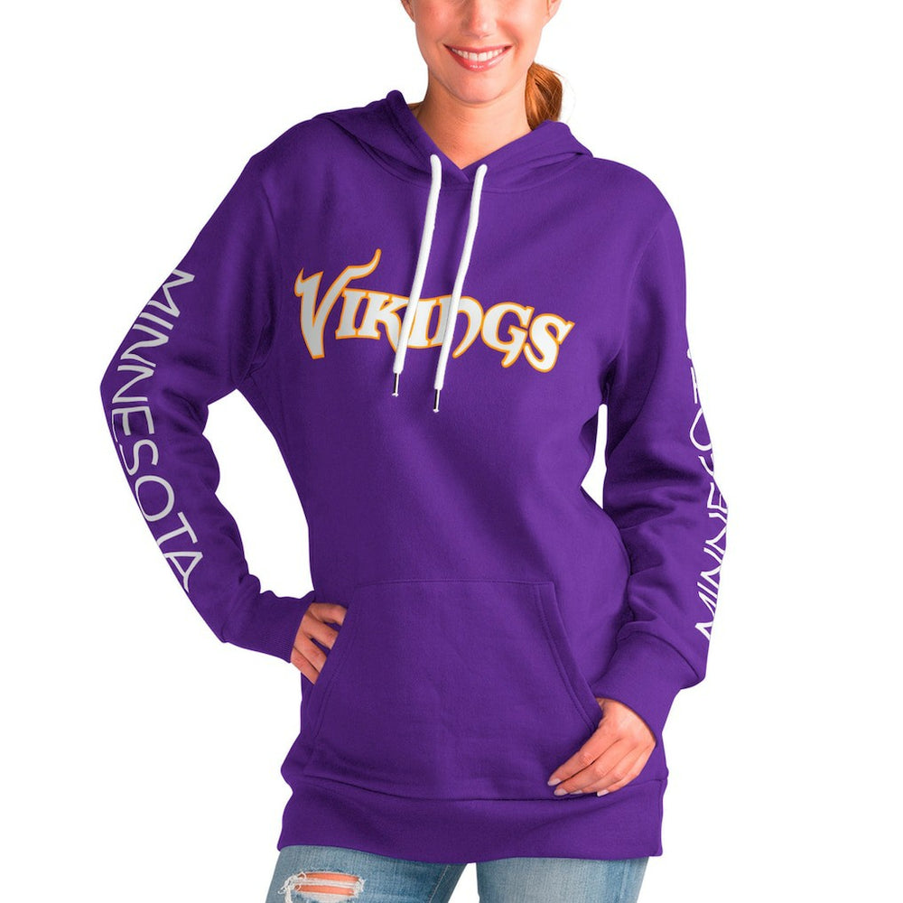 Minnesota Vikings G-III 4Her by Carl Banks Women's Extra Inning Pullover Hoodie Purple - NFL