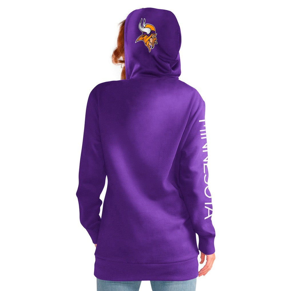 Minnesota Vikings G-III 4Her by Carl Banks Women's Extra Inning Pullover Hoodie Purple - NFL
