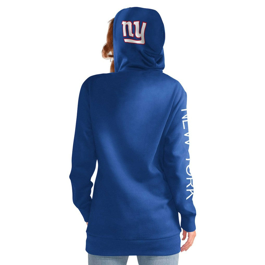 New York Giants G-III 4Her by Carl Banks Women's Extra Inning Pullover Hoodie Royal - NFL