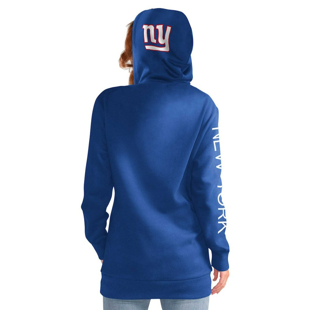 New York Giants G-III 4Her by Carl Banks Women's Extra Inning Pullover Hoodie Royal - NFL