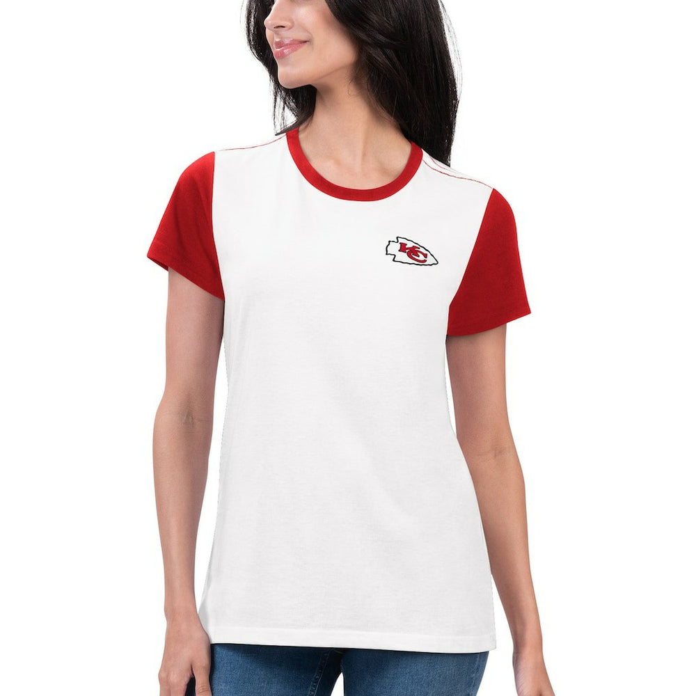 Kansas City Chiefs G-III 4Her by Carl Banks Women's Fashion Illustration T-Shirt White/Red - NFL