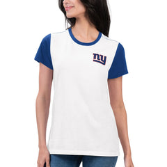 New York Giants G-III 4Her by Carl Banks Women's Fashion Illustration T-Shirt White/Royal - NFL