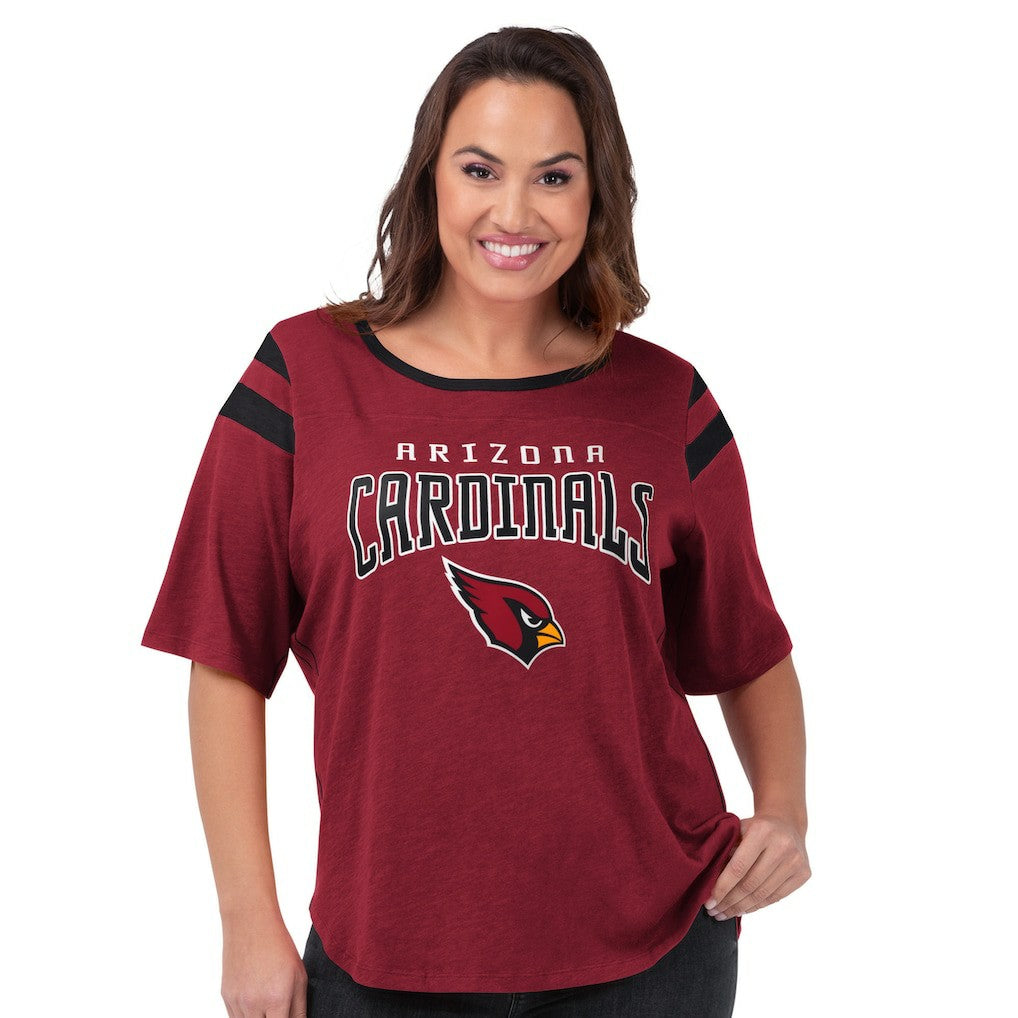 Arizona Cardinals G-III 4Her by Carl Banks Women's Plus Size Linebacker T-Shirt Cardinal - NFL