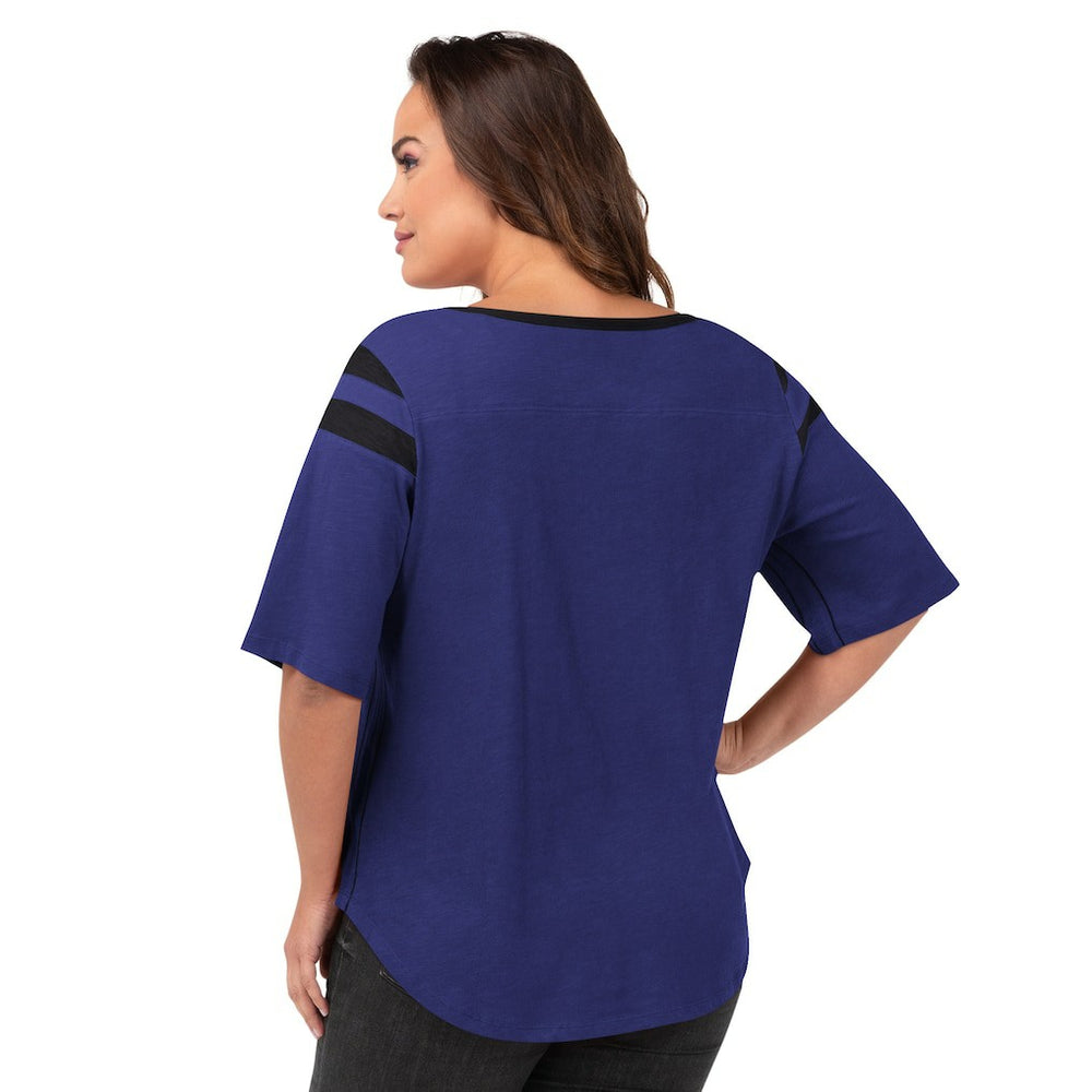 Baltimore Ravens G-III 4Her by Carl Banks Women's Plus Size Linebacker T-Shirt Purple - NFL