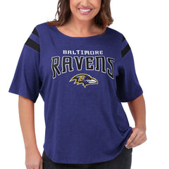 Baltimore Ravens G-III 4Her by Carl Banks Women's Plus Size Linebacker T-Shirt Purple - NFL