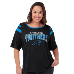Carolina Panthers G-III 4Her by Carl Banks Women's Plus Size Linebacker T-Shirt Black - NFL