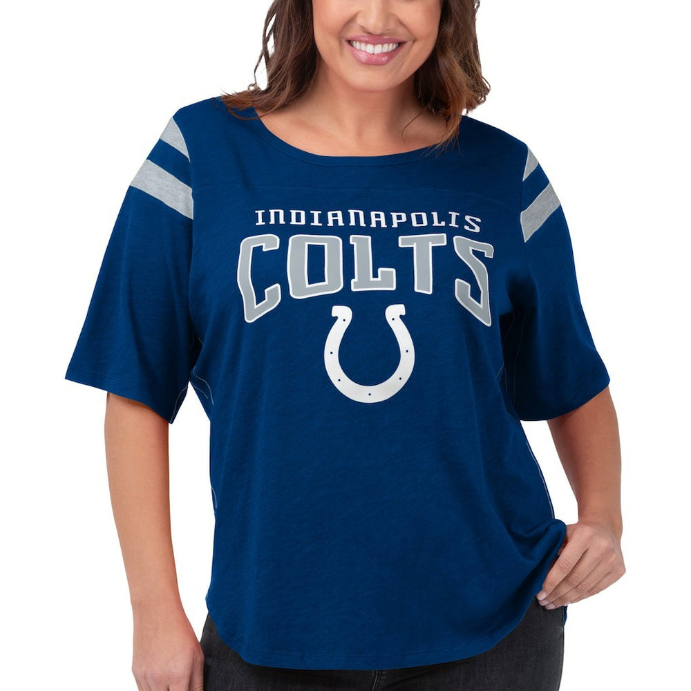 Indianapolis Colts G-III 4Her by Carl Banks Women's Plus Size Linebacker T-Shirt Royal - NFL