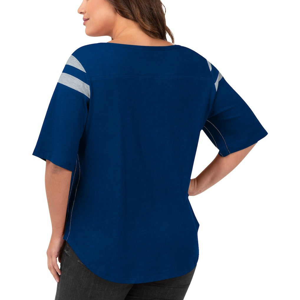 Indianapolis Colts G-III 4Her by Carl Banks Women's Plus Size Linebacker T-Shirt Royal - NFL