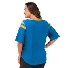 Los Angeles Chargers G-III 4Her by Carl Banks Women's Plus Size Linebacker T-Shirt Light Blue - NFL