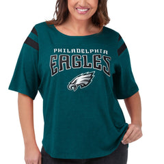 Philadelphia Eagles G-III 4Her by Carl Banks Women's Plus Size Linebacker T-Shirt Green - NFL