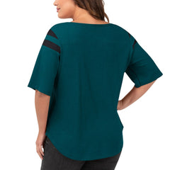 Philadelphia Eagles G-III 4Her by Carl Banks Women's Plus Size Linebacker T-Shirt Green - NFL