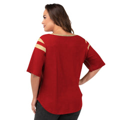 San Francisco 49ers G-III 4Her by Carl Banks Women's Plus Size Linebacker T-Shirt Red - NFL