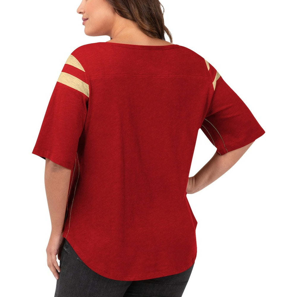 San Francisco 49ers G-III 4Her by Carl Banks Women's Plus Size Linebacker T-Shirt Red - NFL
