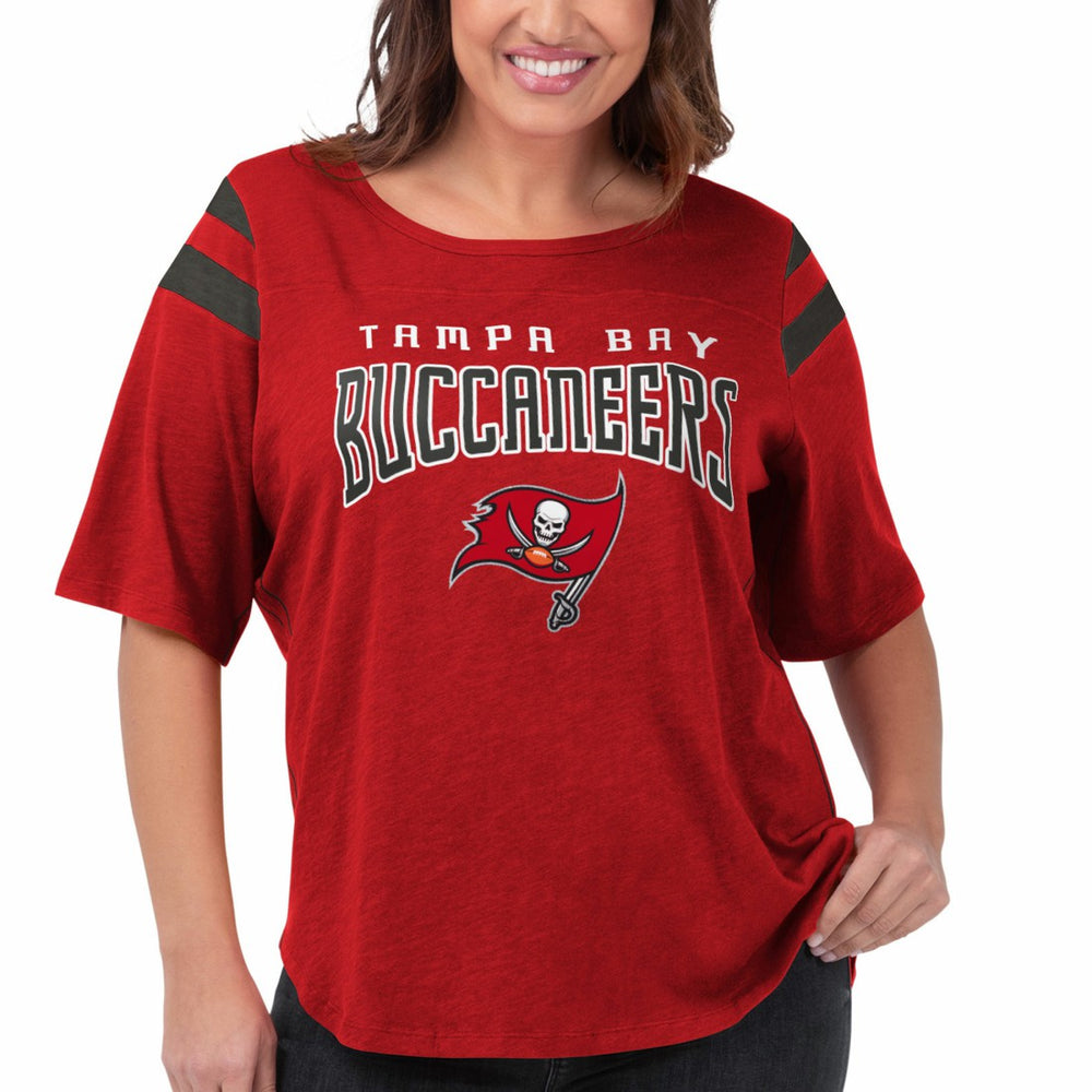 Tampa Bay Buccaneers G-III 4Her by Carl Banks Women's Plus Size Linebacker T-Shirt Red - NFL