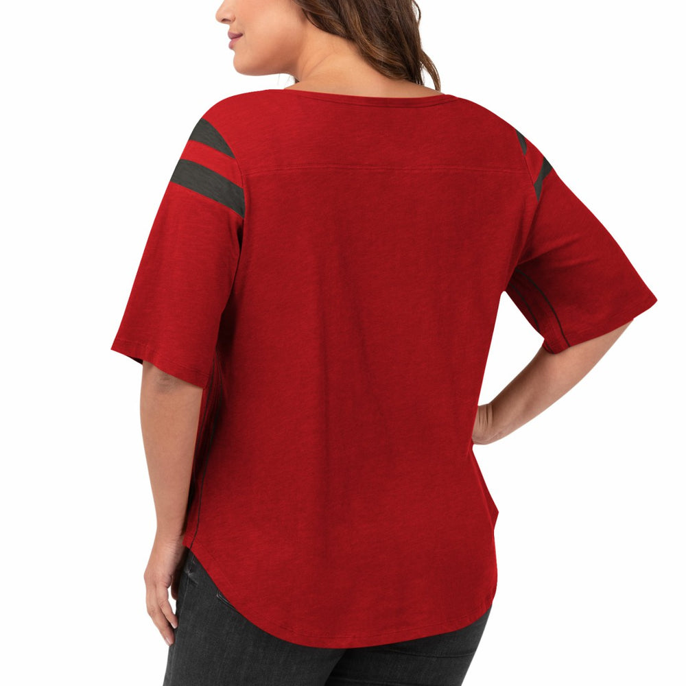 Tampa Bay Buccaneers G-III 4Her by Carl Banks Women's Plus Size Linebacker T-Shirt Red - NFL