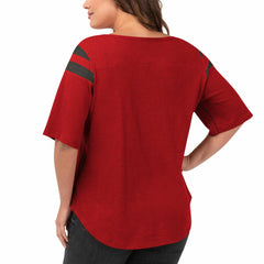 Tampa Bay Buccaneers G-III 4Her by Carl Banks Women's Plus Size Linebacker T-Shirt Red - NFL